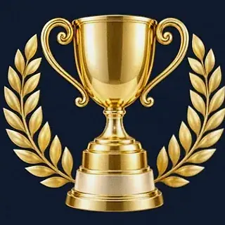 Gold trophy cup — Onluck