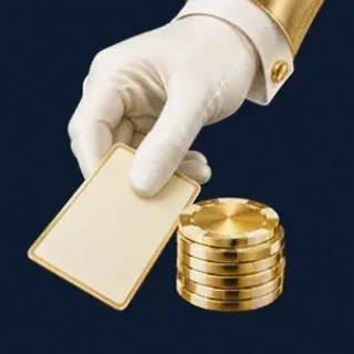 Hand dealing card — Onluck